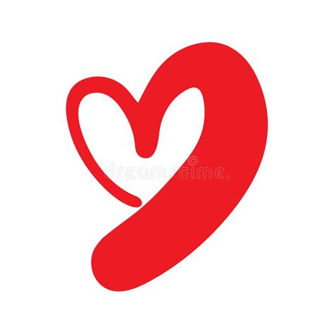 Heart Shape Design For Love Symbols Stock Vector Illustration Of