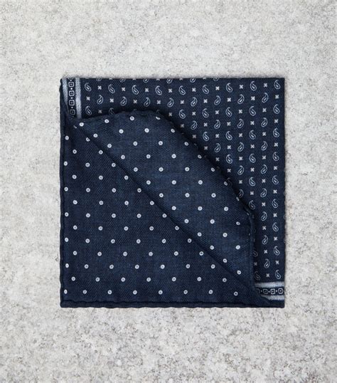 Brunello Cucinelli Silk Reversible Polka Dot Pocket Square Harrods Us