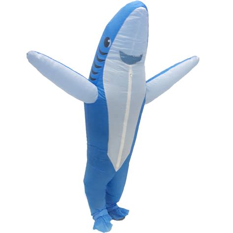 Inflatable Costumes For Adults Blow Up Shark Costume Allonesie