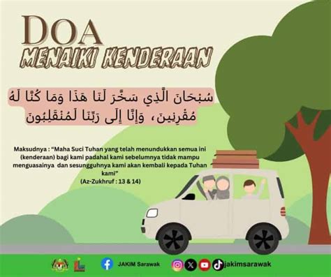 Doa Naik Kenderaan Doa Keluar Rumah Maksudnya Jakim