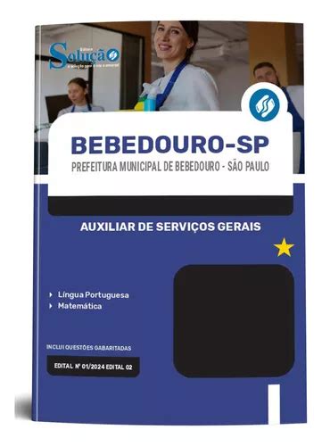 Apostila Auxiliar De Servi Os Gerais Bebedouro Sp Editora