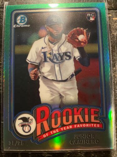 Bowman Chrome Rookie Of The Year Favorites Roy Junior Caminero