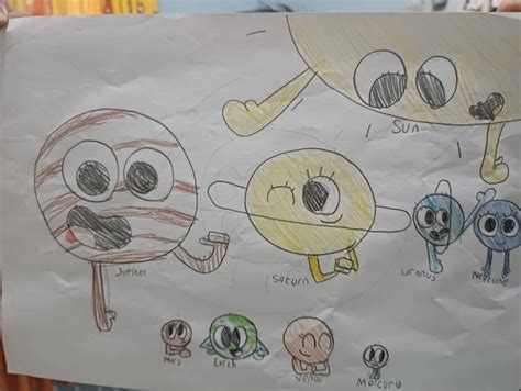 Someone Drawing a Cartoon Solar System by RadianHP on DeviantArt