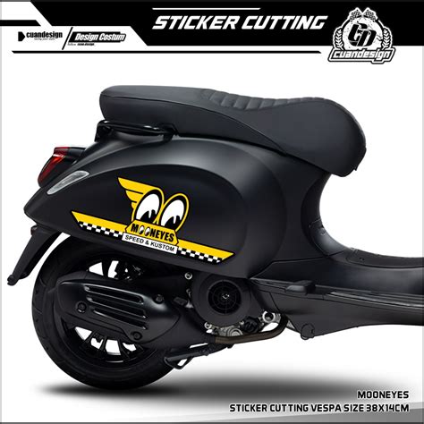 Jual Sticker Cutting Stiker Printcut Motor Striping Cutting Vespa Sc