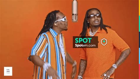 Bottega Veneta Orange Polo Shirt Worn By Quavo In HOTEL LOBBY Music