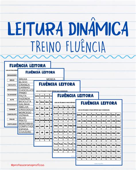 Treino fluência leitora Patrícia da Silva Professora na pratica