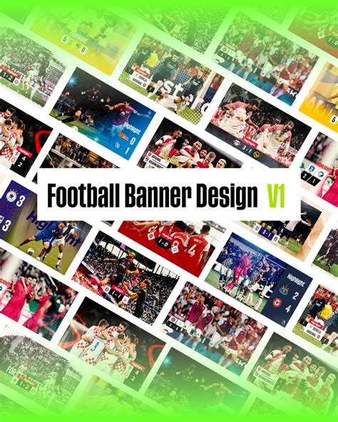 Football Banner Design For Thumbnails Highlights Vol 1