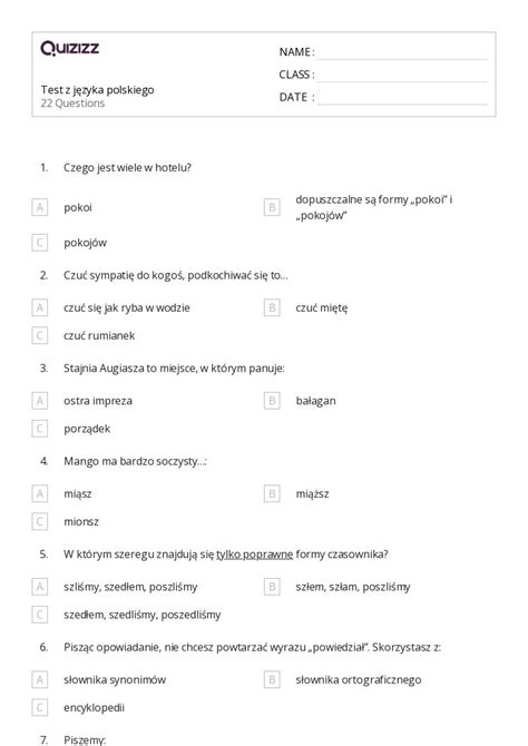 Ponad 50 Wielokropek Arkuszy Roboczych Dla Klasa 8 W Quizizz Darmowe
