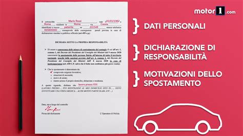 AUTOCERTIFICAZIONE Per Spostamenti COME E QUANDO Si Compila YouTube