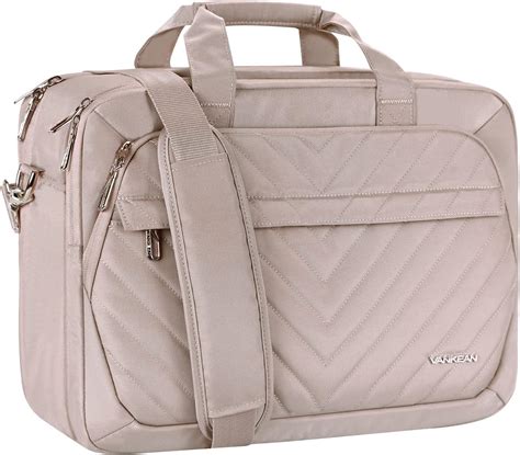 VANKEAN 17 Inch Laptop Bag TSA Friendly Expandable Briefcase For Women