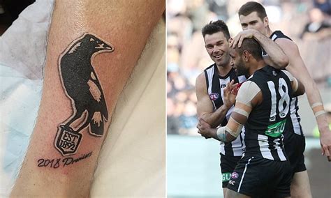 Mad Fan Gets A Free Collingwood Magpies Tattoo Courtesy Of The Afl