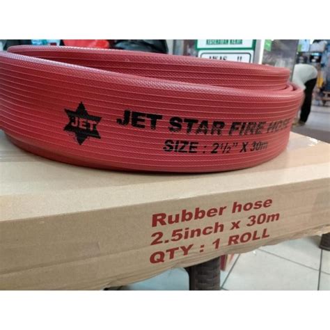 Jual Fire Hose Rubber Red X M Selang Hydrant Jetstar Coupling