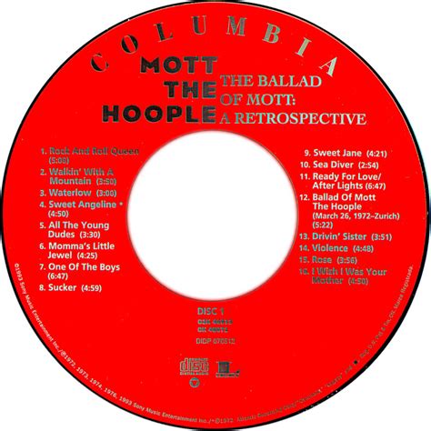 Car Tula Cd1 De Mott The Hoople The Ballad Of Mott A Retrospective