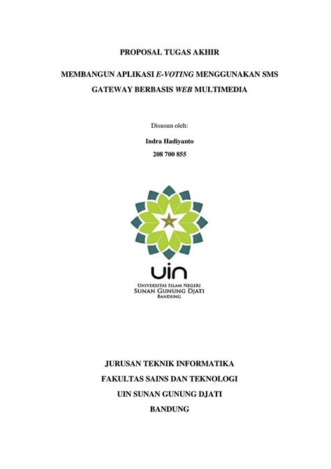 Contoh Proposal Skripsi Teknik Informatika Lakaran