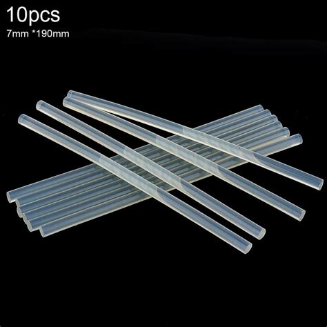 10pcs Set 7mmx190mm Transparent Hot Melt Gun Glue Sticks Gun Adhesive