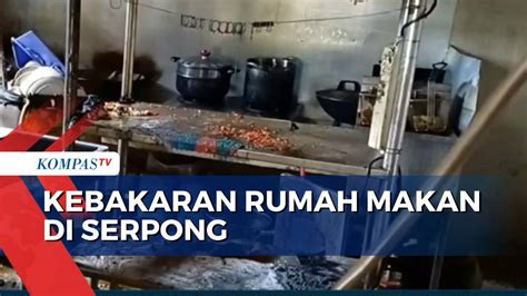 Diduga Akibat Tabung Gas Bocor Dan Meledak Sebuah Rumah Makan Di