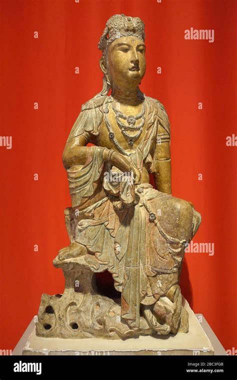 Guanyin China Song Dynasty Th Century Ad Gray Argillaceous