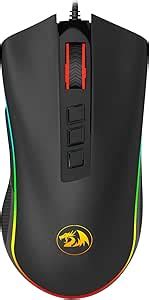 Mouse Gamer Redragon Cobra Chroma Rgb Dpi Es Preto