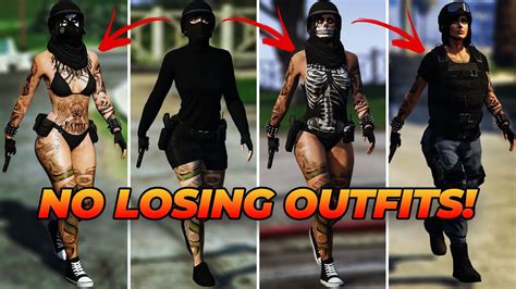 Tryhard Gta 5 Female Outfits With Noose Outfit And More No Transfer Glitch Youtube