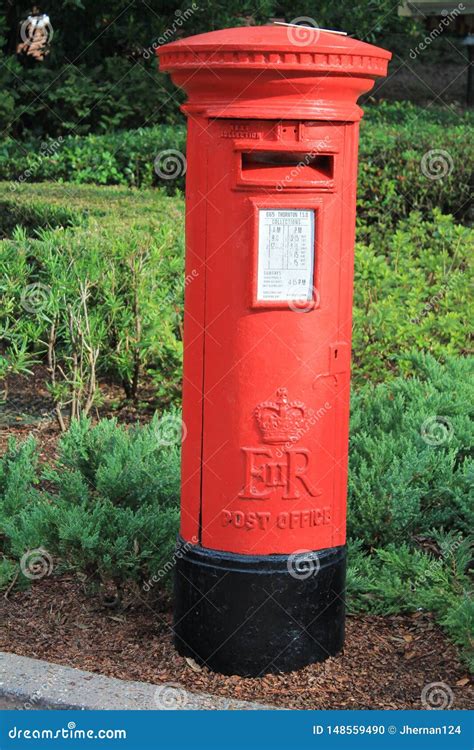 Iconic British Red Mailbox Editorial Image Image Of Culture