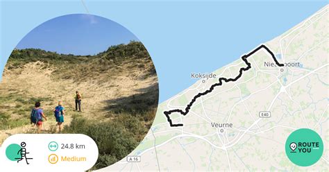 Treinstapper De Panne Nieuwpoort Recreatieve Wandelroute RouteYou