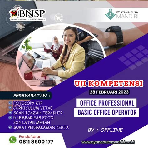 Pelatihan Sertifikasi IT Berlisensi BNSP Di PT Ayana Duta Mandiri