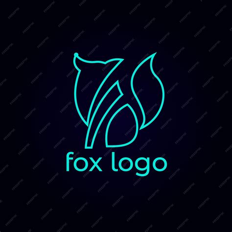 Premium Vector | Fox logo design vector template blue color reynard