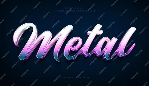 Premium Psd Metal Editable Premium Psd 3d Text Effect