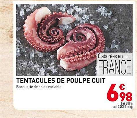 Promo Tentacules De Poulpe Cuite Chez Grand Frais Icatalogue Fr