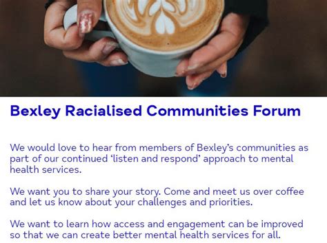 Bexley Racialised Communities Forum Mind In Bexley