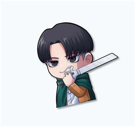 Levi Ackerman Attack On Titan Peeker - Atomikku