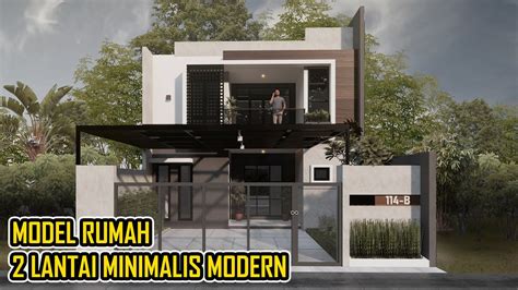 DESAIN RUMAH MINIMALIS 2 LANTAI DILAHAN 120M2 LEBAR 8 METER X 15 METER