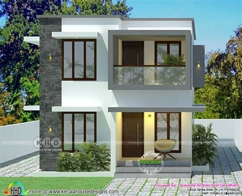 Simple Low Cost House In 2 Cents Of Land Area Minimal House Design Simple House Design House