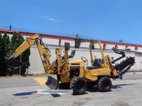 Vermeer Rt450 Trencher Dozer Backhoe 4x4 Diesel