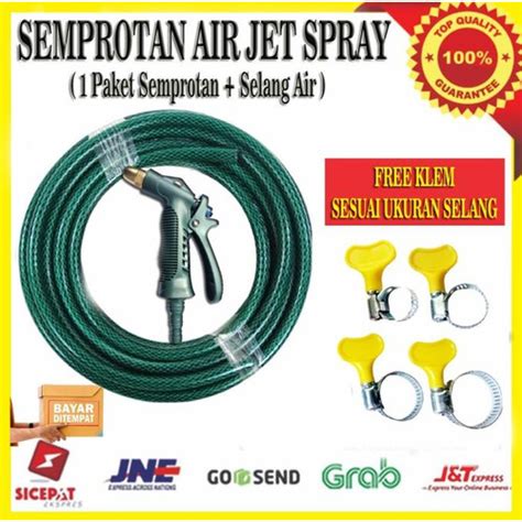 Jual C PAKET SEMPROTAN AIR SELANG AIR HIJAU ANTI LUMUT TAMAN JET