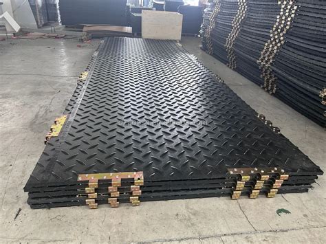 4x8 Plastic Uhmwpe Hdpe Temporary Construct Excavator Road Mats Swamp