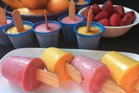 Paletas Heladas De Mango O Fresa Cocinar Y Gozar