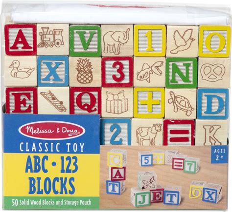 Melissa & Doug Wooden ABC/123 Blocks Set - from Melissa & Doug- another ...