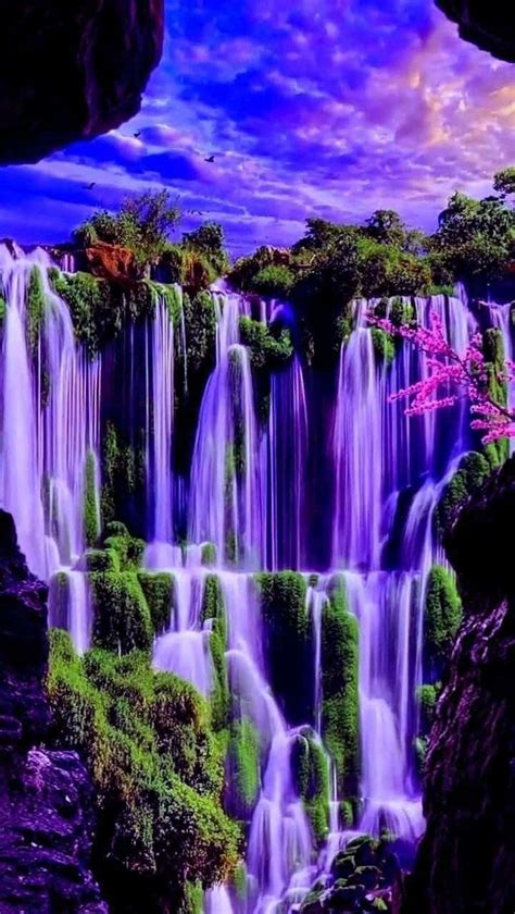 Download Natural Scenery Lovely Falls Picture | Wallpapers.com