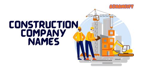 550+ Best Construction Company Names Unique & Creative