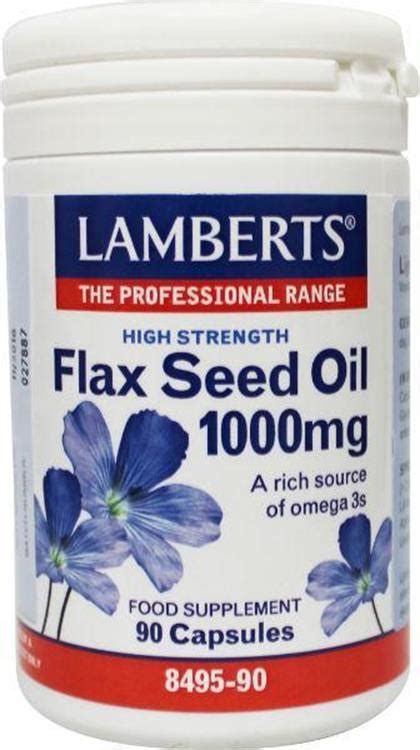 Lamberts Flax Seed Oil 1000 Mg 90 Capsules