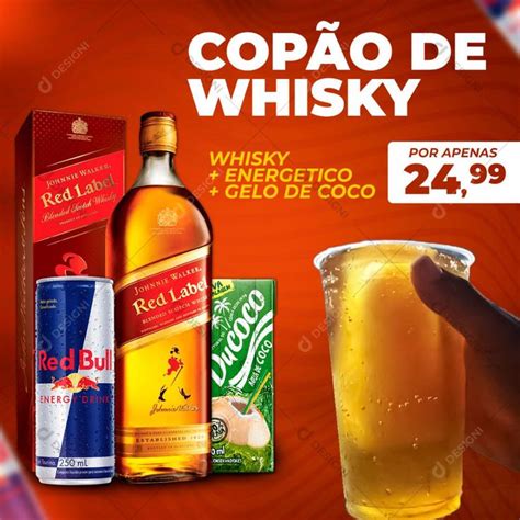 Post Distribuidora Copão de Whisky Social Media PSD Editável download