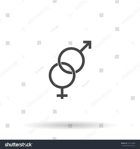 Twisted Male Female Sex Symbol Icon Stock Vector Royalty Free