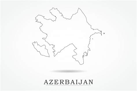 Azerbaijan Outline Map: Over 3,123 Royalty-Free Licensable Stock ...