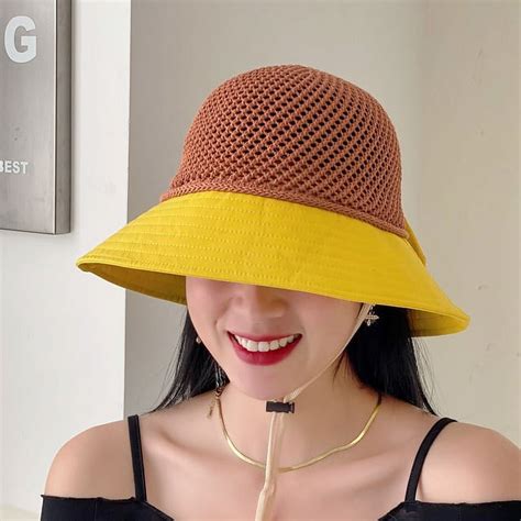 Cocopeaunt Breathable Womens Hat Summer Beach Big Brim Straw Seaside