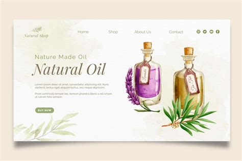 Free Vector Cosmetic Products Landing Page Template