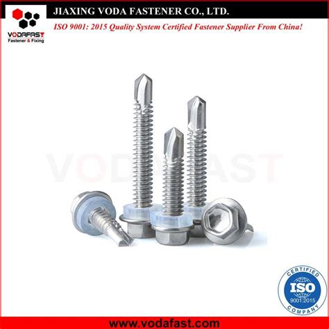 Vodafast Titanium Color Hex Flange Head Self Drilling Roofing Screw