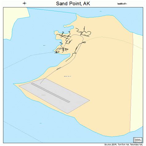 Sand Point Alaska Street Map 0267020