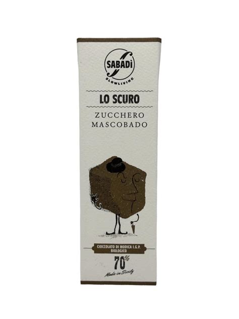 Sabad Cioccolato Di Modica Bio Con Zucchero Lo Scuro San Bartolo