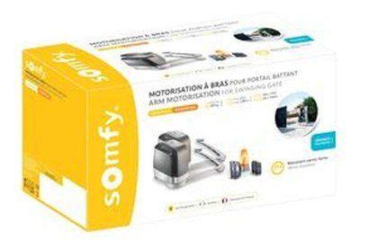 Motorisation Bras Portail Battant Somfy Kit Lockyvia Essential